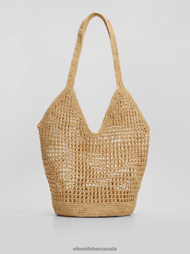 EILEEN FISHER Mar Y Sol Raffia Shopper Tote Women NATURAL Accessories 024FN1135