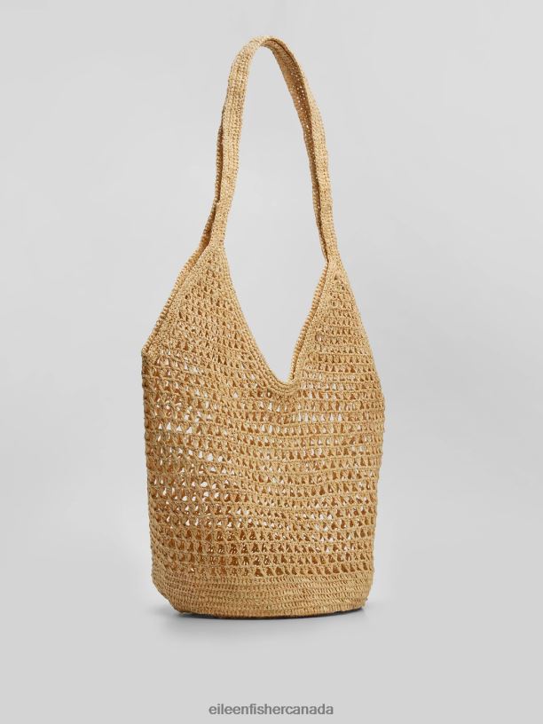 EILEEN FISHER Mar Y Sol Raffia Shopper Tote Women NATURAL Accessories 024FN1135