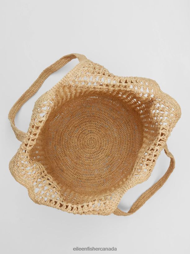 EILEEN FISHER Mar Y Sol Raffia Shopper Tote Women NATURAL Accessories 024FN1135