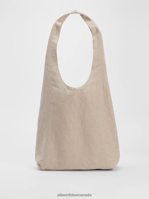 EILEEN FISHER Organic Linen Shopper Tote Women UNDYED NATURAL Accessories 024FN1139