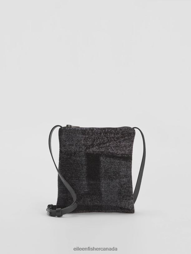 EILEEN FISHER Waste No More Crossbody Bag Slim Fit Women CHARCOAL Accessories 024FN1148