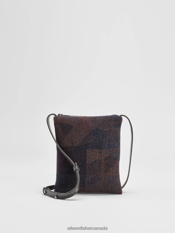 EILEEN FISHER Waste No More Crossbody Bag Slim Fit Women COFFEE Accessories 024FN1149