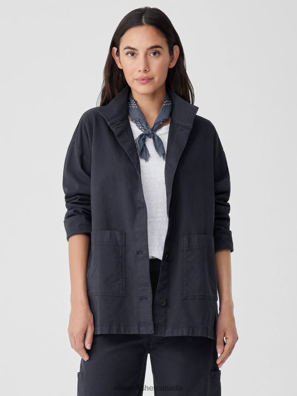 EILEEN FISHER Mini Print Cotton Bandana Women DUSK Accessories 024FN1093