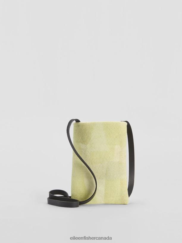 EILEEN FISHER Waste No More Felted Phone Pouch Women CITRUS Accessories 024FN1160
