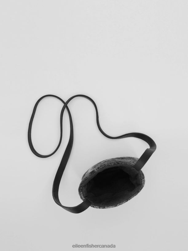 EILEEN FISHER Waste No More Felted Phone Pouch Women GREY Accessories 024FN1156