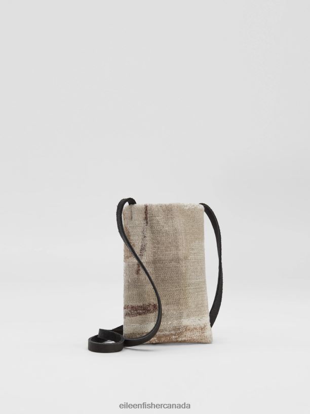 EILEEN FISHER Waste No More Felted Phone Pouch Women NATURAL Accessories 024FN1157