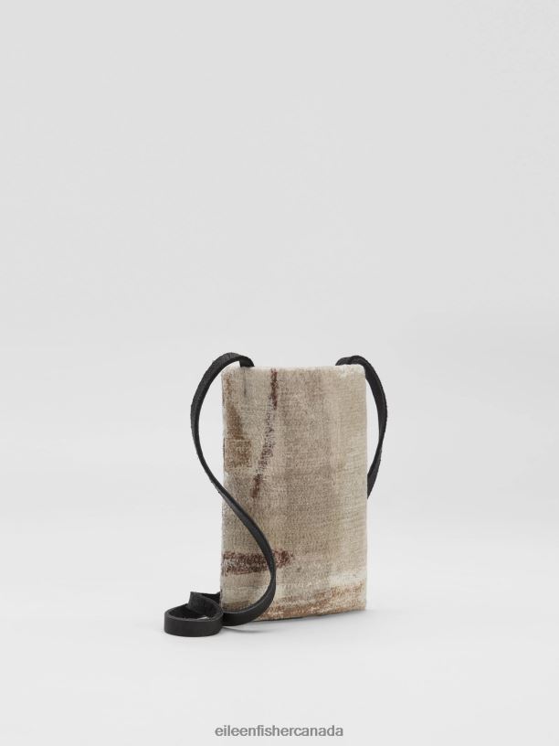 EILEEN FISHER Waste No More Felted Phone Pouch Women NATURAL Accessories 024FN1157