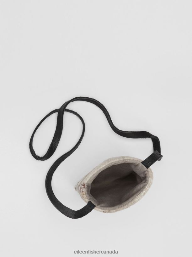 EILEEN FISHER Waste No More Felted Phone Pouch Women NATURAL Accessories 024FN1157