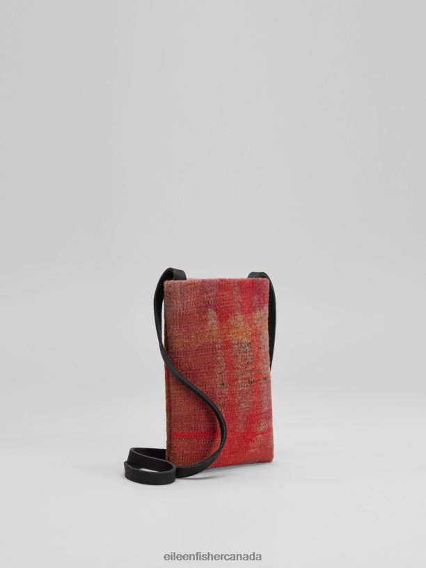 EILEEN FISHER Waste No More Felted Phone Pouch Women TERRACOTTA Accessories 024FN1158