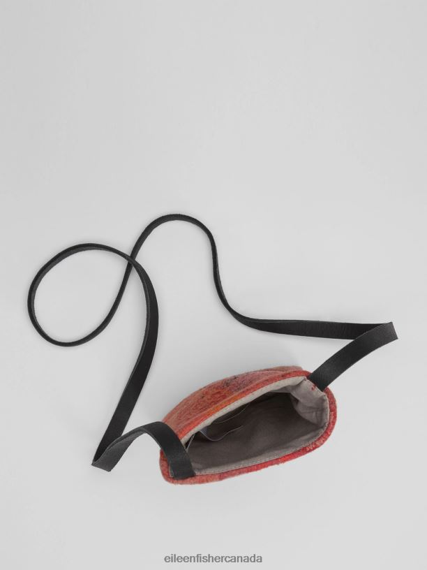 EILEEN FISHER Waste No More Felted Phone Pouch Women TERRACOTTA Accessories 024FN1158