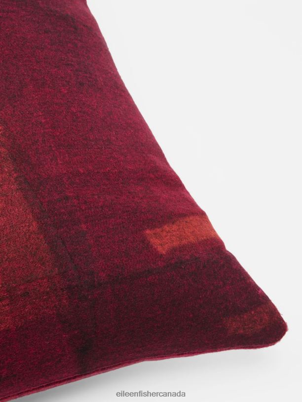 EILEEN FISHER Waste No More 24 x 24 Felted Pillow Women RED Accessories 024FN1209