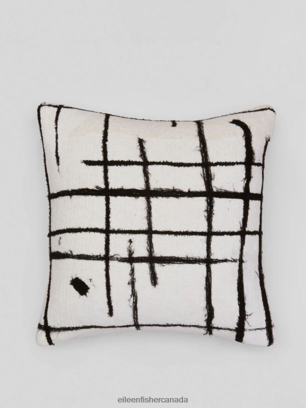 EILEEN FISHER Waste No More Felted Artisanal Pillow 11" by 11" Women NATURAL Accessories 024FN1202