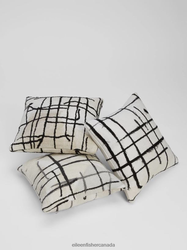 EILEEN FISHER Waste No More Felted Artisanal Pillow 11\" by 11\" Women NATURAL Accessories 024FN1202