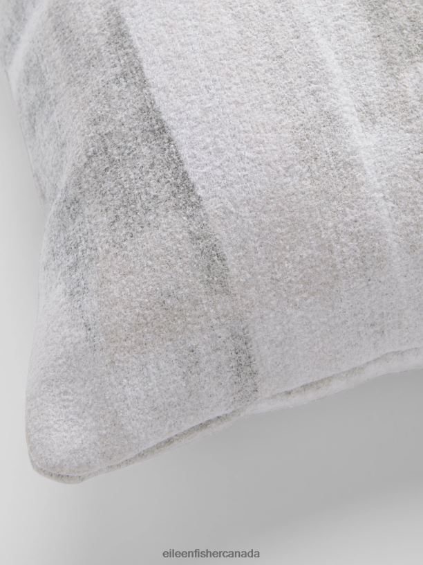 EILEEN FISHER Waste No More Felted Pillow 12\" by 20\" Women WHITE/ASH Accessories 024FN1198