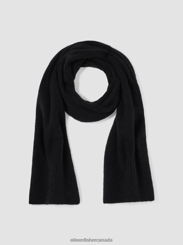 EILEEN FISHER Cashmere Silk Bliss Scarf Women BLACK Accessories 024FN1110