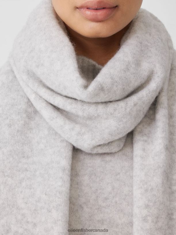 EILEEN FISHER Cashmere Silk Bliss Scarf Women PEARL Accessories 024FN1111