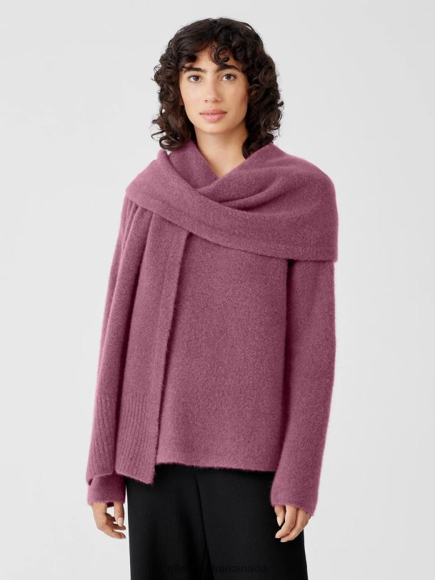 EILEEN FISHER Cashmere Silk Bliss Scarf Women TEA ROSE Accessories 024FN1114