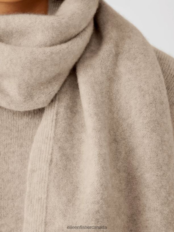 EILEEN FISHER Cashmere Silk Bliss Wrap Women BARLEY Accessories 024FN1107