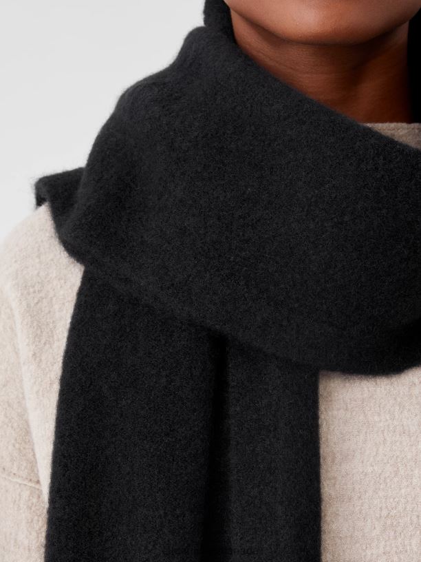 EILEEN FISHER Cashmere Silk Bliss Wrap Women BLACK Accessories 024FN1104