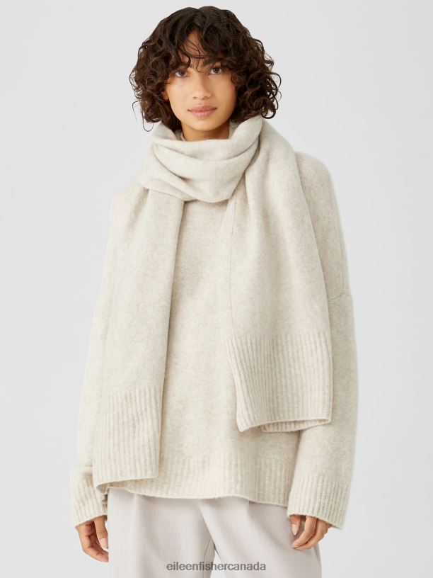 EILEEN FISHER Cashmere Silk Bliss Wrap Women MAPLE OAT Accessories 024FN1106