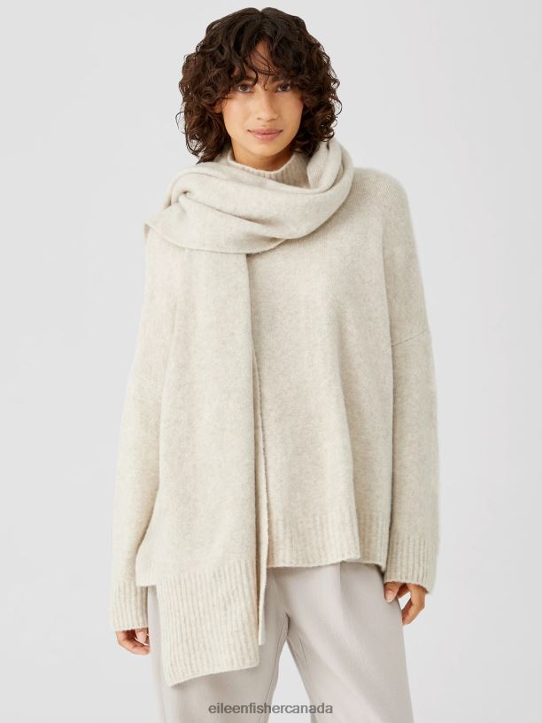 EILEEN FISHER Cashmere Silk Bliss Wrap Women MAPLE OAT Accessories 024FN1106