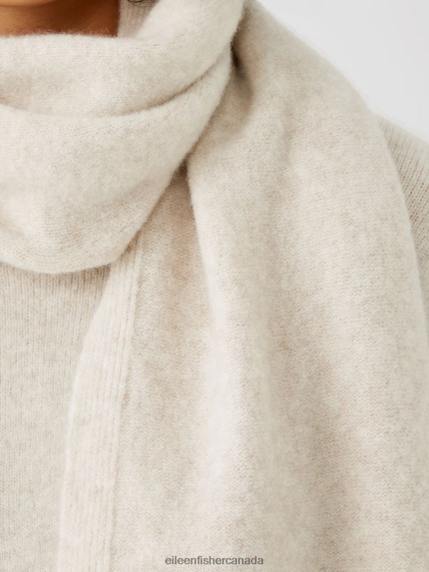 EILEEN FISHER Cashmere Silk Bliss Wrap Women MAPLE OAT Accessories 024FN1106
