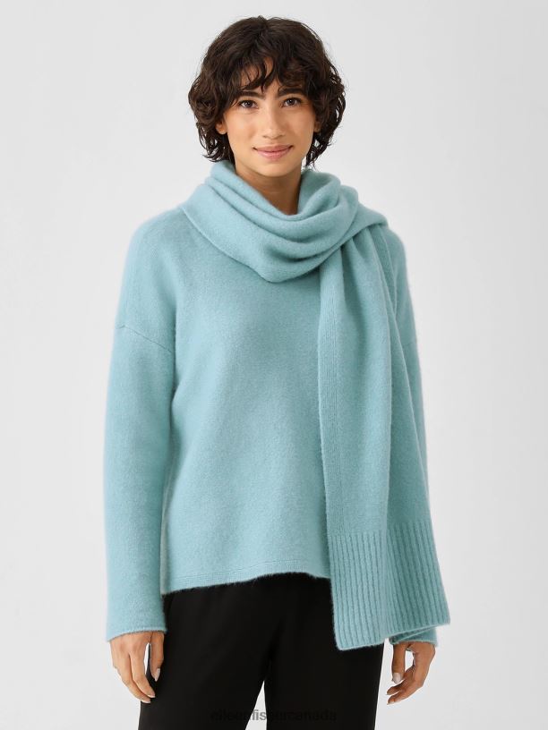 EILEEN FISHER Cashmere Silk Bliss Wrap Women SEAFOAM Accessories 024FN1109