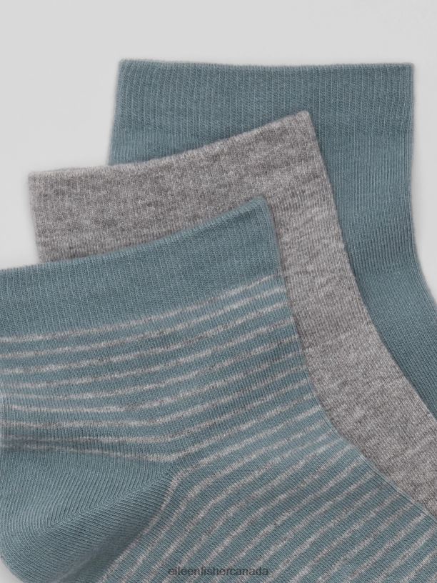 EILEEN FISHER Cotton Ankle Sock 3-Pack Women NILE Accessories 024FN1169