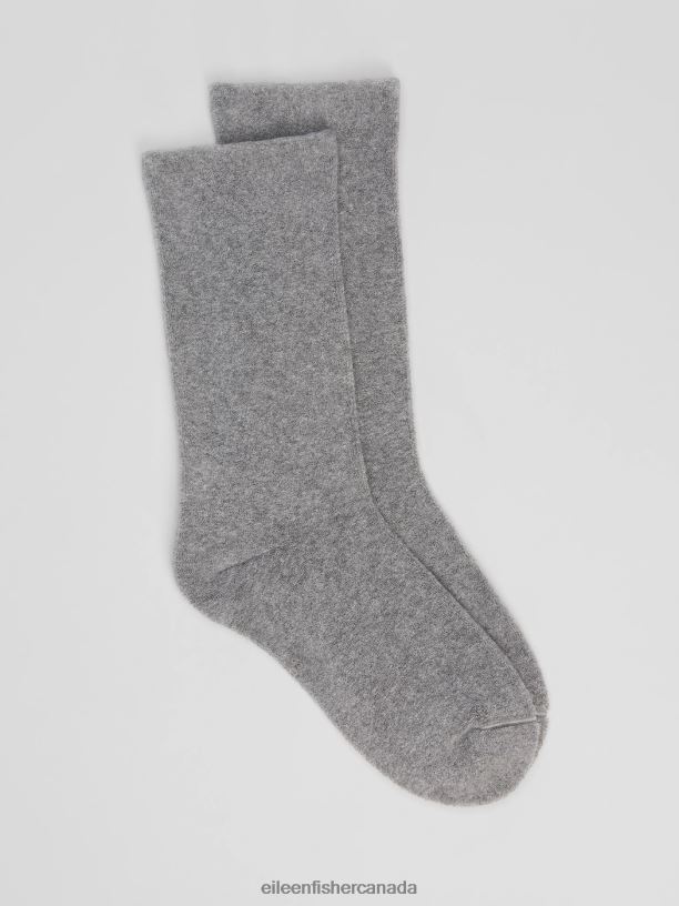 EILEEN FISHER Organic Cotton Terry Cozy Crew Sock Women MOON Accessories 024FN1180