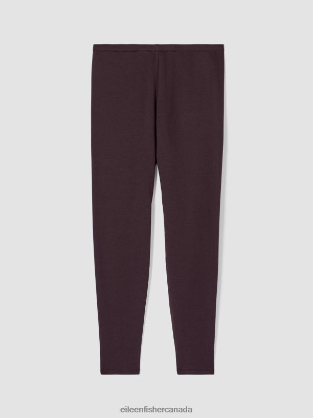 EILEEN FISHER Cozy Brushed Terry Hug Leggings Slim Fit Ankle Length Women CASSIS Clothing 024FN674