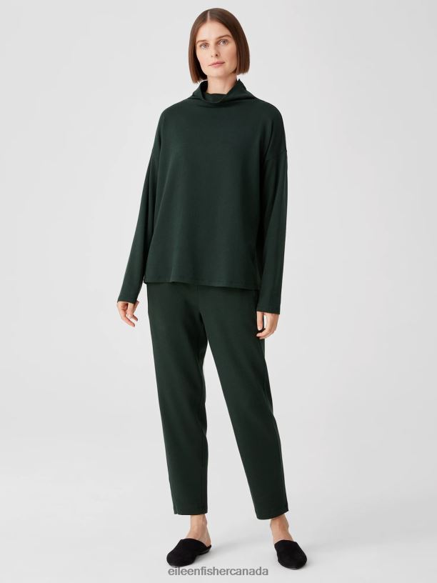 EILEEN FISHER Cozy Brushed Terry Hug Slouchy Pant Easy Fit Ankle Length Women IVY Clothing 024FN788