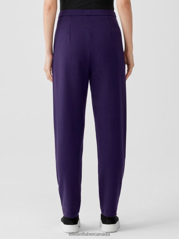 EILEEN FISHER Cozy Brushed Terry Hug Slouchy Pant Easy Fit Ankle Length Women VENUS Clothing 024FN687