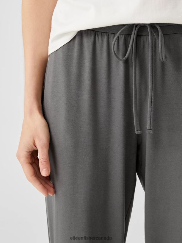 EILEEN FISHER Fine Jersey Jogger Pant Easy Fit Ankle Length Women SLATE Clothing 024FN775
