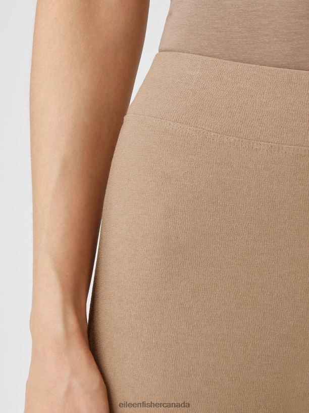 EILEEN FISHER Washable Stretch Crepe Pant Slim Fit Ankle Length Women BARLEY Clothing 024FN742