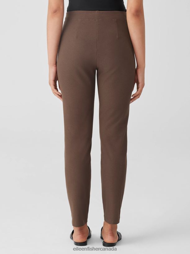 EILEEN FISHER Washable Stretch Crepe Pant Slim Fit Ankle Length Women BLACK Clothing 024FN580