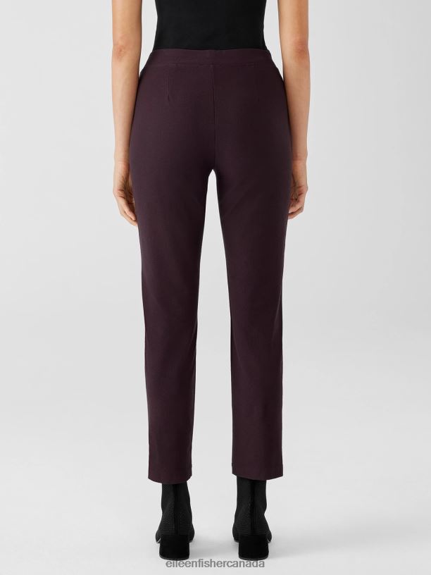 EILEEN FISHER Washable Stretch Crepe Pant Slim Fit Ankle Length Women CASSIS Clothing 024FN587