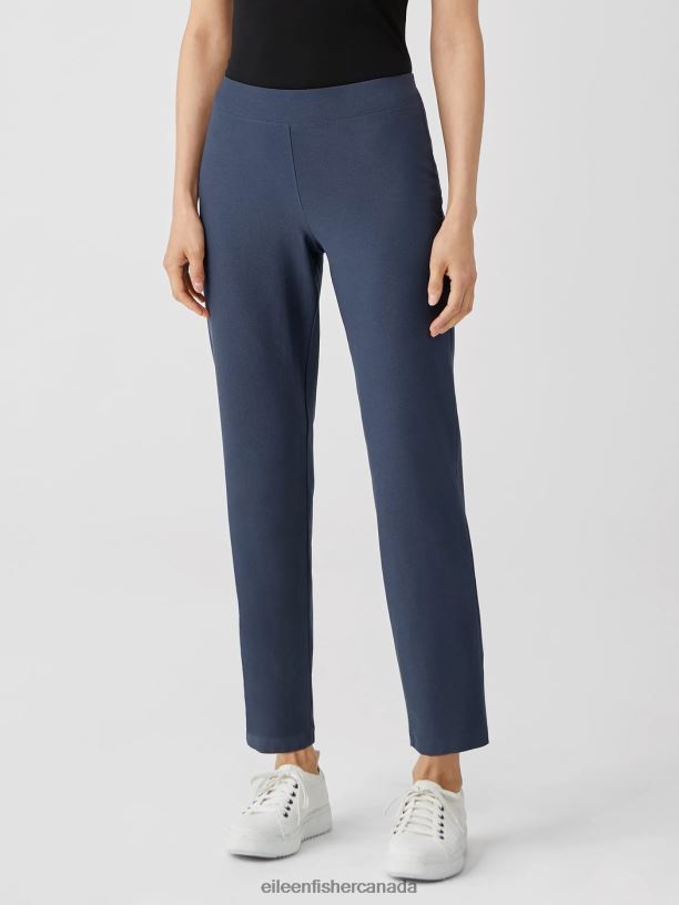 EILEEN FISHER Washable Stretch Crepe Pant Slim Fit Ankle Length Women CASSIS Clothing 024FN740