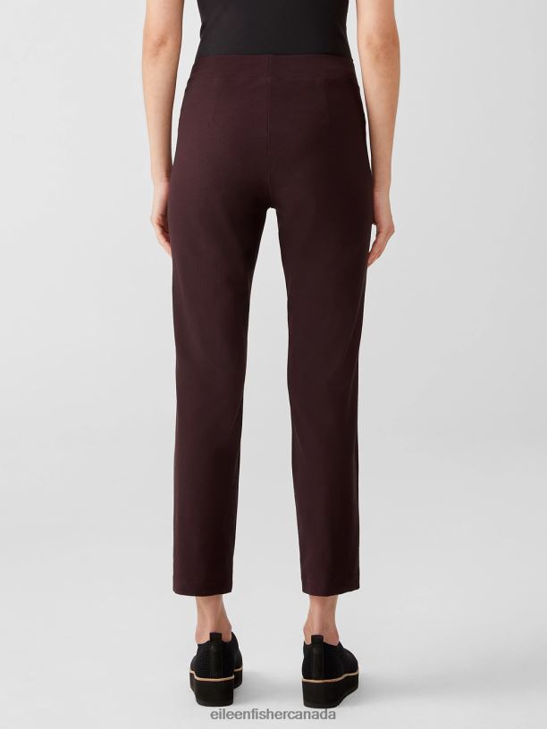 EILEEN FISHER Washable Stretch Crepe Pant Slim Fit Ankle Length Women CASSIS Clothing 024FN741