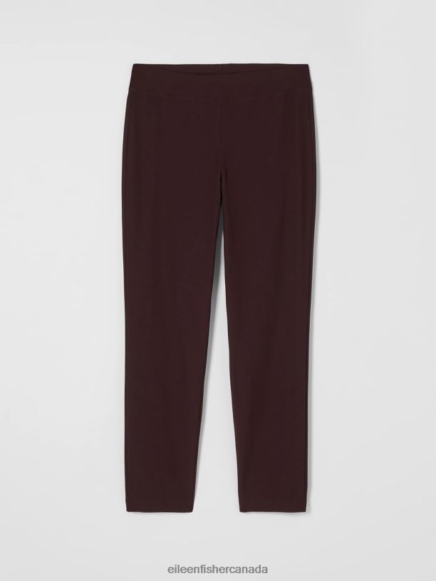 EILEEN FISHER Washable Stretch Crepe Pant Slim Fit Ankle Length Women CASSIS Clothing 024FN741