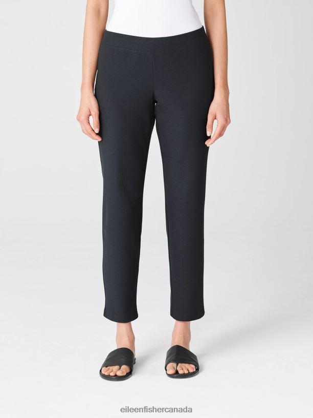 EILEEN FISHER Washable Stretch Crepe Pant Slim Fit Ankle Length Women GRAPHITE Clothing 024FN582