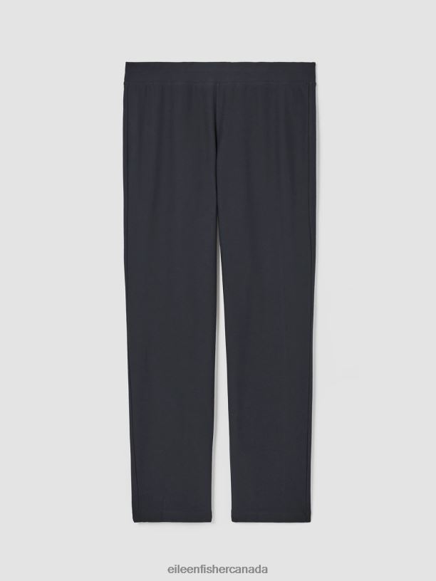 EILEEN FISHER Washable Stretch Crepe Pant Slim Fit Ankle Length Women GRAPHITE Clothing 024FN582