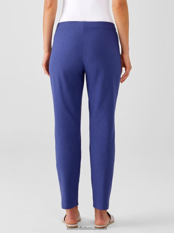 EILEEN FISHER Washable Stretch Crepe Pant Slim Fit Ankle Length Women IRIS Clothing 024FN697