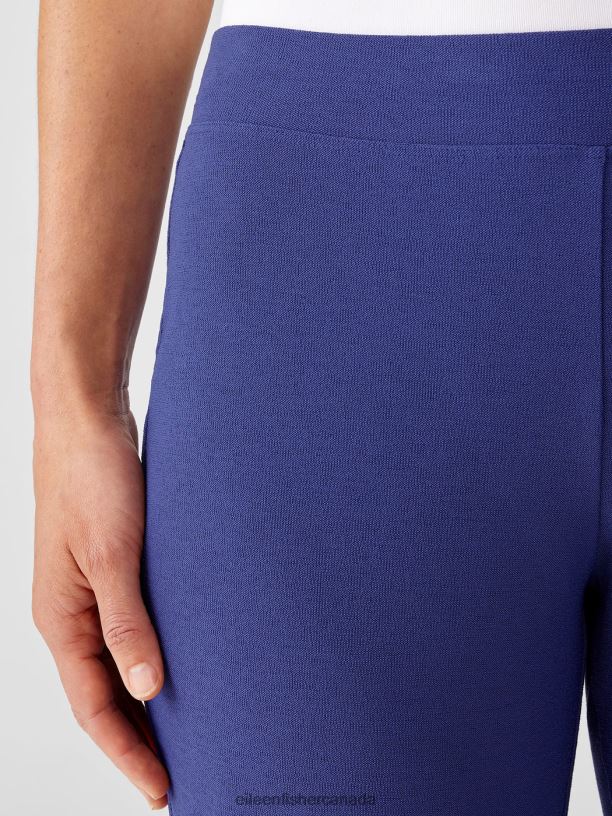 EILEEN FISHER Washable Stretch Crepe Pant Slim Fit Ankle Length Women IRIS Clothing 024FN697