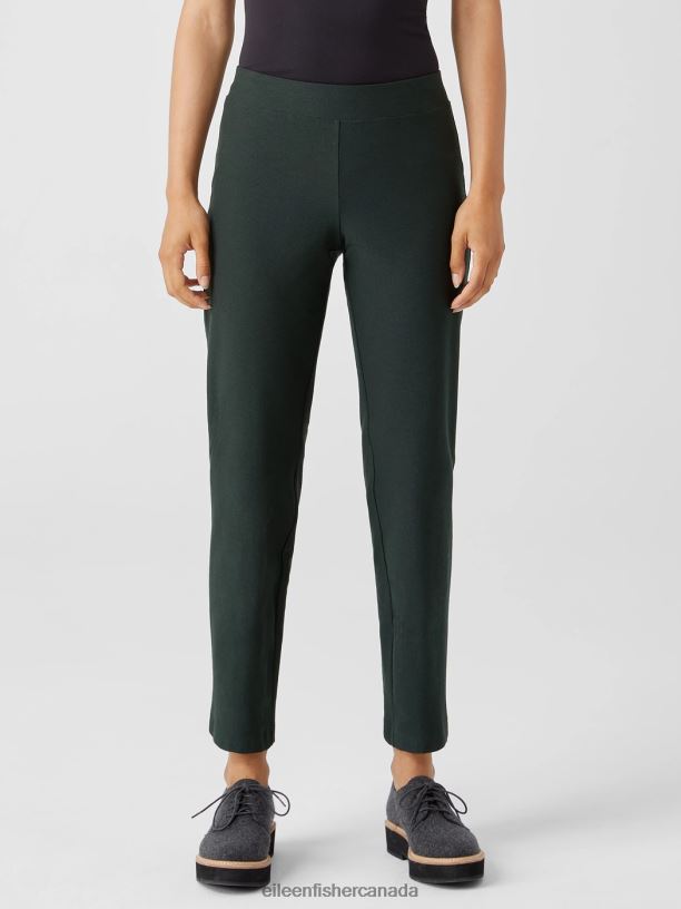 EILEEN FISHER Washable Stretch Crepe Pant Slim Fit Ankle Length Women IVY Clothing 024FN743