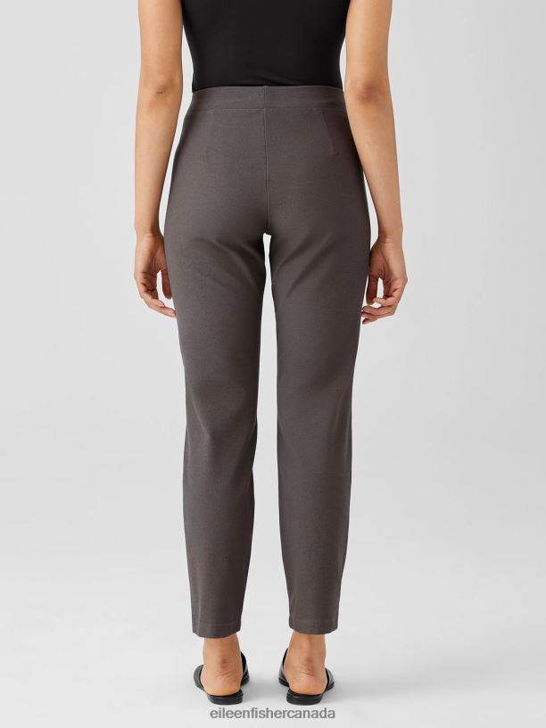 EILEEN FISHER Washable Stretch Crepe Pant Slim Fit Ankle Length Women RYE Clothing 024FN585