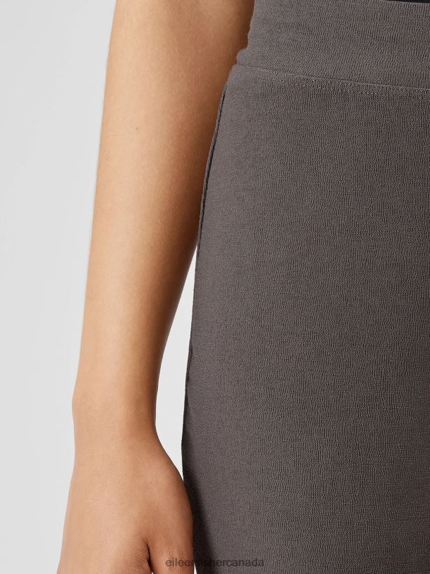 EILEEN FISHER Washable Stretch Crepe Pant Slim Fit Ankle Length Women RYE Clothing 024FN585