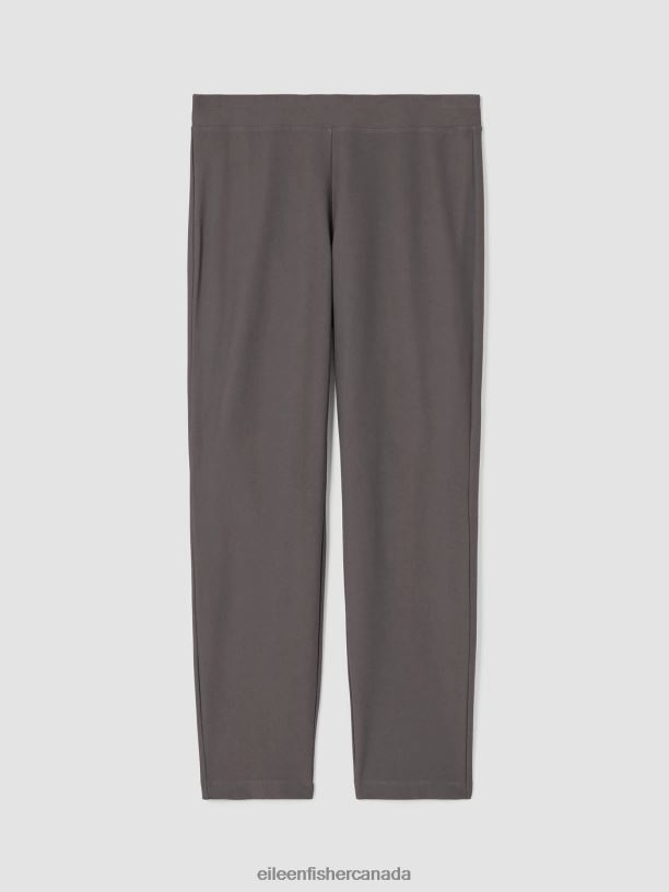 EILEEN FISHER Washable Stretch Crepe Pant Slim Fit Ankle Length Women RYE Clothing 024FN585