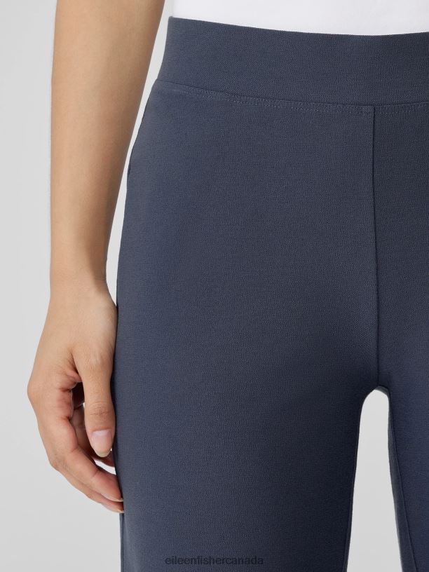 EILEEN FISHER Washable Stretch Crepe Straight Pant Easy Fit Ankle Length Women OCEAN Clothing 024FN578