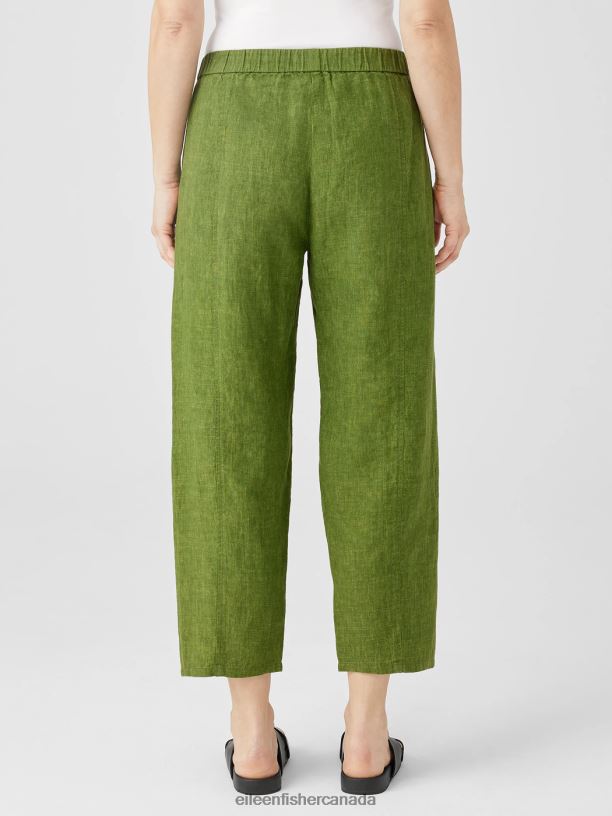 EILEEN FISHER Washed Organic Linen Delave Lantern Pant Easy Fit Cropped Length Women FIELD Clothing 024FN565