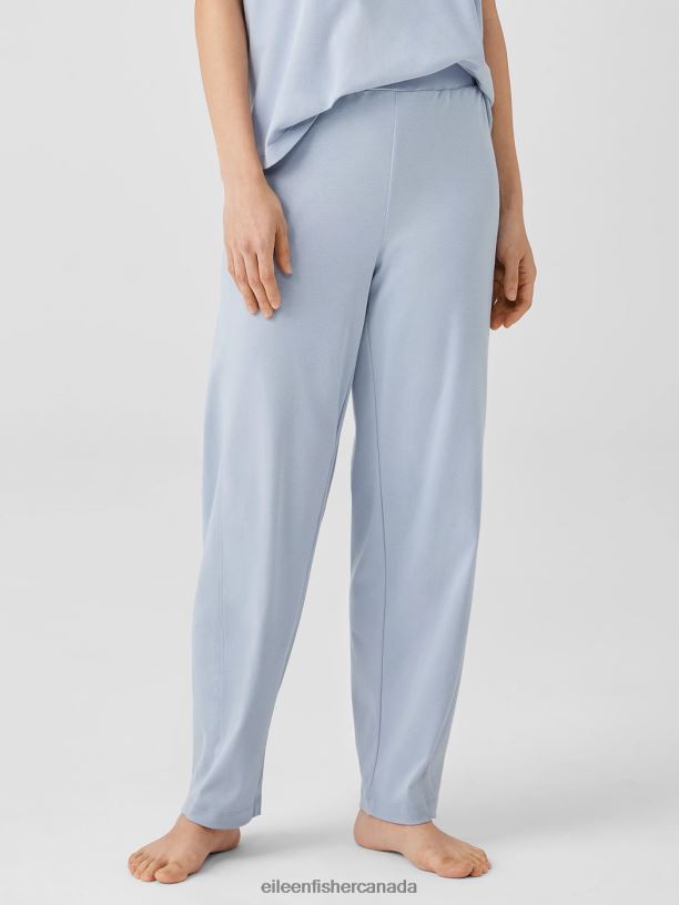 EILEEN FISHER Cozy Organic Cotton Interlock Lantern Pant Easy Fit Ankle Length Women DELPHINE Clothing 024FN946